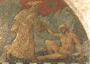 UCCELLO, Paolo Creation of Adam oil painting on canvas